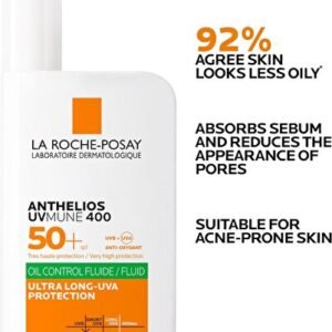 واقي شمس أنثيليوس يوفميون 400 ضابط للزيوت SPF50 50 مل - لاروش بوزيه